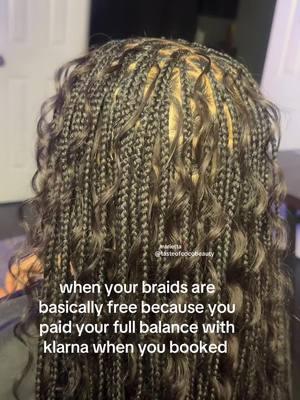 girl math!  #atlantabraider #mariettabraider #mariettabraids #atlantahair #atlantahairstylist #goddessbraids #bohobraids #braidswithcurls #paymentplans 