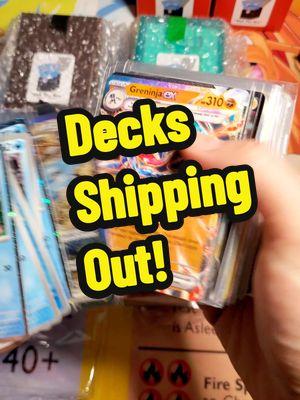 Decks shipped this weekend! Thank you!  #poketok #pokemon #Outtheboxtcg #ebay #tcg #Pokémoncards #pokemontcg #pokemondecks 