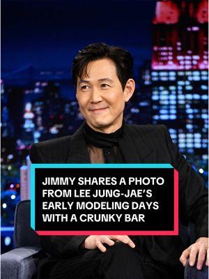 Jimmy shares a photo from Lee Jung-jae’s early modeling days with a Crunky bar! #FallonTonight #TonightShow #LeeJungjae #SquidGame #JimmyFallon #SquidGame2 