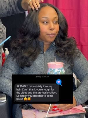 My hair love language is getting sweet text from my clients 🥰💕 A couple of my Baddies have been wearing a more kinky texture & I actually like it a lot 😍🥰  Thinking about adding kinky curly to my hair collection.  Link in bio to book your appointment!  Hair wash & complimentary trim are included  #marylandhairstylist #dmvhairstylist #baltimorehairstylist #dmvhair #bowiehairstylist 