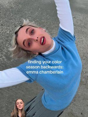 Keep in mind the ideal and most accurate method is working with a certified color analyst!! Link is in bio for analysis (on sale until end of Jan!)   #greenscreen #findyourcolorswithmeg #megdiem #emmachamberlain #colorseason #coloranalysis 