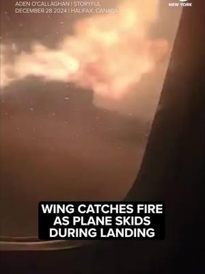 The flight operated by PAL Airlines and carrying 73 passengers “experienced a suspected landing gear issue” after arriving at Halifax Stanfield International Airport in Nova Scotia, though no injuries were reported, according to the airline. #plane #planes #airtravel #planespotting