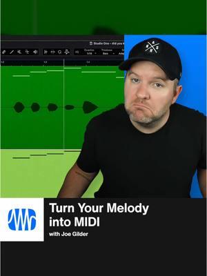 Got a melody idea for a new song? Here's how to use Melodyne Essential with Studio One Pro to whistle, hum, or sing a melody idea and instantly turn it into MIDI.⁠ ⁠ We've all been there — a melody hook is on loop in your brain and you just want to hear it as an instrument, but perhaps a MIDI keyboard isn't available or you're unsure how to play it.⁠ ⁠ Here's an easy solution!⁠ ⁠ -⁠ #presonus #studioone #audioproduction #midi #musicproduction #studioonepro #daw #digitalaudioworkstation #tutorial 