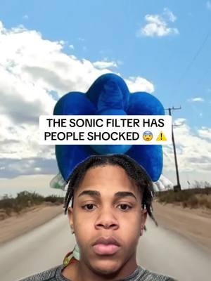 sonic has started to go viral not the best reason #sonicfilter #foryou #kailanier #sonic 