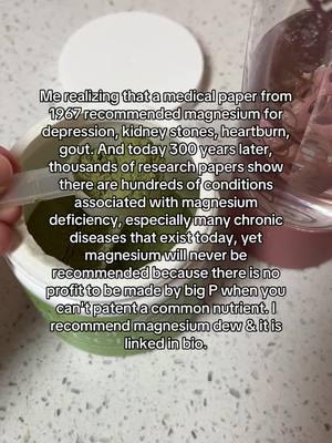 Why should you add a topical magnesium spray like Magnesium Dew to your daily routine? Comment MAGNESIUM to get it. The benefits are endless! * Promotes better sleep by relaxing your muscles and calming your mind * Reduces stress and anxiety naturally, without harsh chemicals * Eases muscle cramps and soreness, especially for busy moms and athletes * Supports healthy skin by delivering essential minerals directly to where you need them * Improves energy levels and helps your body fight fatigue  * Natural deodorant alternative without any of the harmful stuff Ready to feel the difference for yourself? Click the link in my bio to grab your bottle and start feeling the benefits of Magnesium Dew today! #MagnesiumBenefits #NaturalWellness #MagnesiumSpray #StressRelief #BetterSleepNaturally #MuscleRecovery #HolisticWellness #MomLifeUnfiltered #PostpartumSupport #NaturalDeodorant #AnxietyRelief #MagnesiumForHealth #BusyMomLife #SelfCareEssentials #NaturalHealthRemedies #HolisticMotherhood #WellnessJourney #MagnesiumForMoms #PostpartumHealing #MindAndBodyBalance #VibrantHealingMom