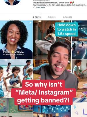 Meta AI is NOT good #tiktokban #meta #instagramvsreality #instagramreels #metaai #ai #chatbot #dystopian #socialmediatips #artificialintelligence #contentcreators #appeal #ban #socialmediaisfake #ainews #squidgameedit #squidgames2 #squidgame #medialiteracy #criticalthinking #educationalpurposes 