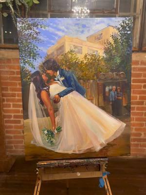 One year ago Miss Abigayle invited me out to suprise her bride by not only making a live painting, but adding her grandparents who are no longer with us to the painting. This was my first painting of 2024 and it’s one that stays with me. The wedding itself beautiful and so, so full of love. And their reaction to the painting makes me tear up every time I see it. A day that started with me secretly painting in a storage closet ended up being one of the most emotionally fulfilling days of the year. #livepainting #weddingpainting #livepainter #wedding #engaged #CapCut 