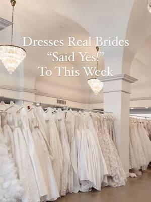 Dresses real brides said “yes!” to at The Bridal Studio✨ #utahwedding #utahbride #weddingdressshopping #utahbridalshop #2025bride #utahbridalstore #weddingdress #tryon #realbride