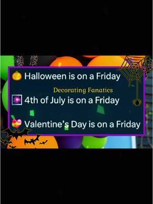 WAHOO! Halloween 2025 is in a FRIDAY!! Time to start planning. Who’s EXCITED???  Spooky Home Decor, Decorations, Animatronics, Inflatables, Tabletops, Props ETC… LEAK LEAKED LEAKS   #halloween #decoration #halloween2025 #animatronic #spookyseason #spookyszn #halloweendecor #decor #halloweendecorations #letsgo #imsoexcited #wahoo