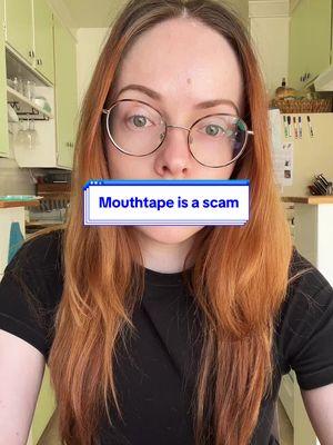 Consider this de-influencing. Everyone references studies on mouth tape but no one ever talks about the actual mechanism of how mouthtape can sculpt your jaw. Because it can’t. #mouthtape 