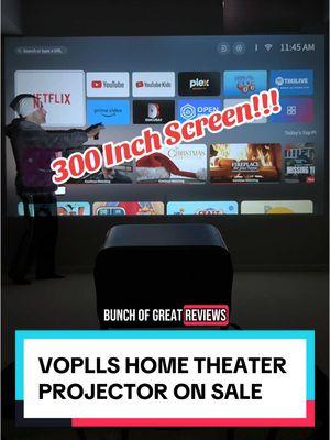 Huge sale on this VOPLLS Home Theater Projector for under $160! Plus free shipping. 1080p native resolution but supports 4k movies. Official netflix License. Awesome projector! . . #voplls #vopllsprojector #projector #projectors #movienight #netflixmovies #hometheater #movieprojector #CapCut #treasurefinds #ad #TikTokShopHolidayHaul #GiftGuide #spotlightfinds #TTSDelightNow #giftideasforhim  #giftideasforher #TTSLevelUp #TikTokShopLastChance #TikTokShopNewYearNewAura #TikTokShopCreatorPicks 