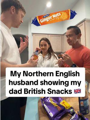 I hope you made it to the end of the video… promise it’s worth it🤣🤣 #NorthernEnglishman #TayAndAlex #britishsnacks #cadbury #mcvities 