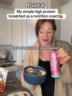 PART 4- current breakfast obsession. #highproteinmeals #highproteinbreakfast #greekyogurt #onthegomeals #mealsonthego #quickbreakfast #healthymom #onlinenutritioncoach #weightlossformoms 