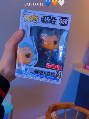 Use code AHSOKATANO25 to get 20% off this pop figure on my Etsy! Link in bio! Only one available!! 💙🧡🤍 #ahsokatano #ahsoka #popfigure #custompopfigure #customfunkopop #glitterpopfigure #glitterfunko #collector #starwars #clonewars #foryoupage #fyp #foryou 