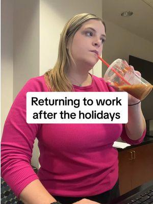 I need one more day to rot and order takeout 😴🍔🥡#postholidayblues #returntooffice #workingmom #corporatemom #corporatehumor #millennialmom 