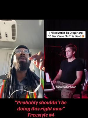 #duet with @Ryinibeats #duetwithme “probably shouldnt be doing this right now” freestyle #4 #OpenVerse #instrumental #compton #freestyle #trap #music #hiphop #awcward 