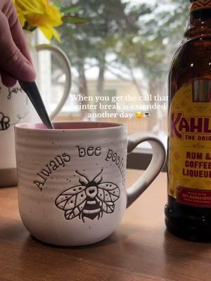 Isn’t it great? #fyp #snowday #teachersnowday #teachertok #coffeeandkahlua #kahlua #coffeetok #snow #blizzard #snowing #BookTok #booktokbrat #cozy #coffee #isntitgreat #itsperfect #perfect #adhdtok #adhd #elderemo #formergiftedkid #neurospicy 