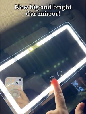 This visor mirror for your car is so big and bright!! I hate how the ones in cars are so small and not bright. This solves that problem! And it attaches very easy with Velcro straps. #visormirror #carmirror #carnecessities #caraccessories #carsoftiktok #carstiktok #girlythings #ledlightmirror #ledmirror #carmusthaves #carvanitymirror #carvisormirror 