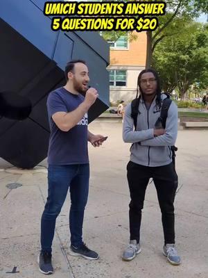 University of Michigan students answer: 5 physics questions  #umich #physics #science #stem #streetinterview #fyp #einstein #chemistry #diag #college #campus 