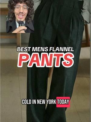 BEST MENS FLANNEL PANTS 🥶❄️😈🔥 #mensfashion #menswear #streetwear #baggypants #tailoring #pleatedpants 