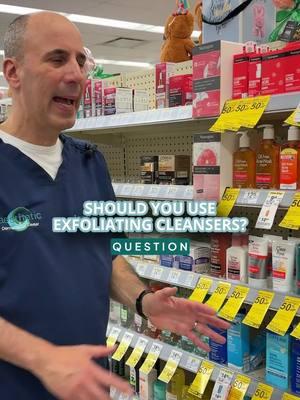 Should you exfoliate with acne scrubs? I wouldn’t recommend it! Instead, stick to a gentle cleanser for your acne and use retinol or adapalene gel at night. These treatments help clean out your pores, gently exfoliate, and treat acne without the irritation caused by harsh scrubs. Remember, being gentle is the key to healthy, clear skin! #acnescrub #gentlecleanser #retinol #adapalenegel #pores #gentleexfoliate #treatacne