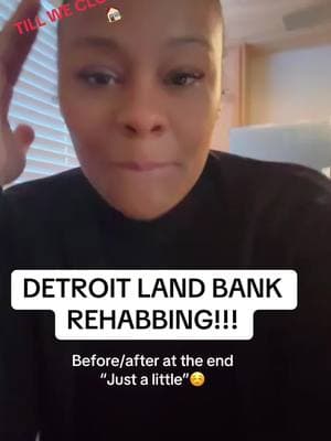 Alot of ppl ask me so many questions… Rather your interested in Detroit properties or DIY rehabbing or would like to follow/support me as I rehab with you all in REAL TIME! Start to finish, closing, walkthrough, cost breakdown, me rehabbing #detroit #auction #landbanking #homerenovation 