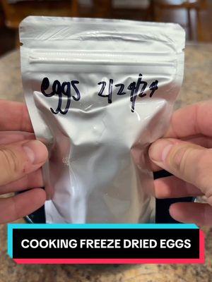 Cooking Homemade Freeze Dried Egg Powder.. Is It Good? #freezedriedeggs #freezedrying #freezedried #freezedry #freezedriedeggpowder #sharethis #viral @juh_mey 