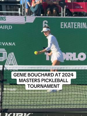 How do you think Genie Bouchard will do this week at the Masters? #pickleball #pickleball #geniebouchard #tennis #wta 