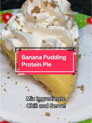 ❤️🍌 Banana Pudding Protein Pie 🍌❤️ #ketopie #premierprotein #spudding #pecancrust #proteinpie #easyketo #proteindessert #bananasandcream #proteinpudding #quickketo #ketodessert