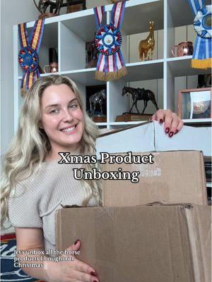 Let’s unbox all the horse products I bought for Christmas #equestrian #horsegirl #horseproducts #horseowner #horseriding #western #westernriding #aqha #quarterhorse #horsesoftiktok #showjumping #horseshow #horseitems #horsetips #horsetipsandtricks #fypシ 