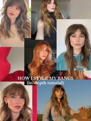 if you regret getting bangs this tutorial is for you!!  @Olaplex no9 hair serum and @THE OUAI matte pomade  #hairtutorial #howtostylecurtainbangs #howtostylebangs #hairtok #longervideos #CapCut 