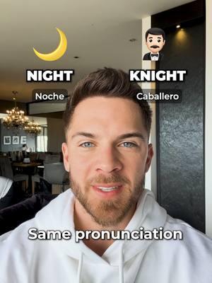 ¿Estas palabras en inglés te han confundido alguna vez? 🤔⁣ Misma pronunciación: ⁣ 🌙 Night /naɪt/ - noche.⁣ 🛡️ Knight /naɪt/ - caballero.⁣ ⁣ Diferente pronunciación: ⁣ 💳 Card /kɑːrd/ - tarjeta.⁣ 🛒 Cart /kɑːrt/ - carrito.⁣ ⁣ 💡 Y aquí el verdadero tip... No solo aprendas la pronunciación y significado de las palabras por separado... ✅ Mejor úsalas en frases como: 👉 "The knight walked through the night." 👉 El caballero caminó durante la noche. Y recuerda... Practicar con contexto es la clave para que se queden grabadas en tu memoria.⁣ ¿Tienes una palabra en inglés que te confunda? ¡Dímela en los comentarios! 👇⁣ #pronunciation #pronunciacion #aprendeingles #cursodeingles #inglesonline #clasesdeingles #ingles #kaleanders #2025