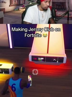 Making Jersey Club on Fortnite 😭 #jerseyclub #phillytok #fortnite #flstudio 