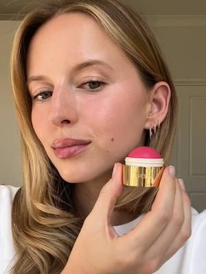 @hannahjuneva go-to Flush Balm shades. She wears — Le Bonbon — bright pink Bespoke — medium pink brown Lusitano — bright peach Stockholm — baby pink Rouge — sheer red Beverly Hills — soft peach pink #meritbeauty #flushbalm #tryon #blush #makeup