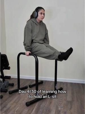 Day 4/30 of learning how to hold an L-sit Today was a good day!🥹 I’m only on my fourth day of this challange and I’m seeing so many improvements! I can feel myself getting stronger! I still need to get my legs up a little higher. But today was a great day I was able to hold the L-sit for a few seconds without any resistance bands! I was so excited! Can’t wait to make more improvements! This is only the beginning💪🏼🔥#creatorsearchinsights #lsit #calisthenics #calisthenicsgirls #calisthenicsworkout 