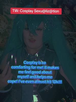 ‼️PLEASE READ‼️ I've been debating posting this and still am slightly but I needed to hear this but never did so, I'm saying it now for anyone who needs it. Sexualizing people in cosplay is deeply disrespectful and dehumanizing. Cosplay is a creative and expressive art form where we can bring our favorite characters to life, and for many, it is a safe space/Coping mechanism. It should be celebrated for its artistry, not exploited or sexualized! It's crucial to remember that no one, regardless of their costume or appearance, deserves to be objectified or harassed! EVERYONE has the right to feel safe and respected! Please, Always put yourself first and never allow anyone to dehumanize you, no matter who they are. I stayed with him longer than I should've, I even stopped cosplaying for awhile, DON'T make that same mistake. You deserve someone who respects you and loves you for you. Stand firm in your boundaries and support each other in doing the same. Respect and consent are NOT NEGOTIATABLE! If you ever need someone to talk to, know I am here. No judgment or victim blaming, just a safe space for ANY AND EVERYONE! My socials are below if you need to reach out, I love you all, be safe and take care ❤️ My discord: thatortoisegirl My snap: tortoisegirlcos My Instagram: thattortoisegirl.cos My tiktok DMS are also open!!! 🐢TAGS🐢 #game #manga #anime #mikuhatsune #mikucos #mikucosplay #mikucosplayer #vocaloid #vocaloidcosplay #mikucosplayvocaloid #mikuhatsune #hatsunemiku #safespace 