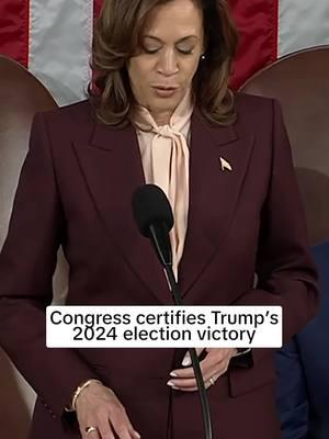 VP #KamalaHarris presides over a joint session of Congress, certifying the results of the 2024 election in which she lost to Donald #Trump.