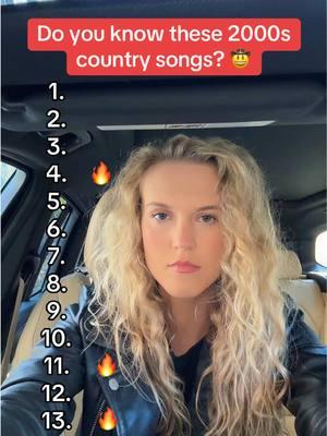 How many country songs do you know? 🤠 #songchallenge #musicchallenge #howmanysongsdoyouknow #country #countrymusic #2000scountry #countryhits 