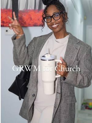 Can y’all tell I love a monochromatic look by now 🤍🙈  Slowly working to shift my closet to dressing more like a woman of God. I love how I feel when I dress up for church and girly for the gym. Jesus deserves our best.  Top: @aritzia  Black pants: @aritzia  White pants: @fashionnova  Jacket : Thrift  #gwrm #grwmchurch #getreadywithme #fitness #faithandfitness #christian #dallastrainer 