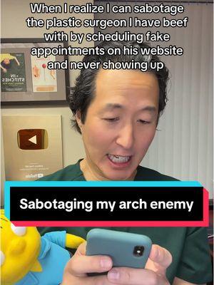 I love sabotaging 😈😈, especially that jabroni @Charles S. Lee, MD, FACS ! #plasticsurgeon #doctorbeef #plasticsurgeonsoftiktok 