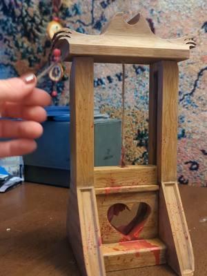 sometimes you gotta make a little guillotine for your girlfriend #guillotine #gifts #artsandcrafts 