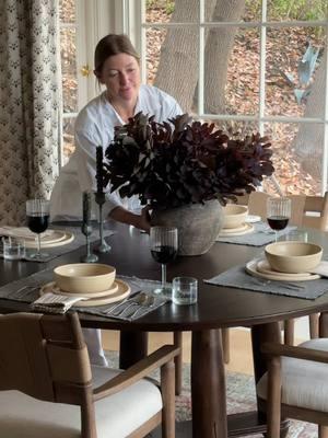 Setting the mood for winter nights with a dining room that’s as warm as it is inviting 🕯️ #diningroominspo #interiordesign #interiors #homeinspo