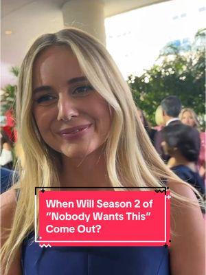 Everyone wants more of #NobodyWantsThis, but when will we get it? We went straight to the source and asked #JustineLupe for the deets. Read everything else we know about season 2 at the link in bio. 