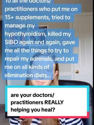 I worked with so many practitioners who all symptom managed me for years and never looked for a root cause (mine were chronic EBV, heavy metal toxicity, and parasites).  You won’t heal this way. You have to look at the bigger picture and address the body as a whole.  If you need help in figuring out where to start, book your free consult with us (link in bio). #guthealth #lglutamine #probiotic #adrenalfatigue #highcortisol #eliminationdiets #chronicfatigue 