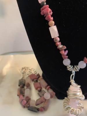 Introducing our handcrafted Rose Quartz and Rhodonite bracelet and necklace set, designed to support emotional healing and self-love. This beautiful set is perfect for anyone navigating the pain of a broken heart or recovering from a difficult breakup. 	•	Rose Quartz: Known as the “Stone of Unconditional Love,” it encourages self-compassion, forgiveness, and emotional balance while attracting loving energies into your life. 	•	Rhodonite: A powerful stone for emotional recovery, Rhodonite helps release resentment, heal past wounds, and restore inner peace, fostering strength and resilience. Each piece is crafted with care and intention, combining the soothing pink hues of rose quartz and the grounding energy of rhodonite. Whether worn daily or during meditation, this set will serve as a gentle reminder to nurture your heart, embrace your journey, and open yourself to love once again. Healing starts within—let this set be your guide. #creatorsearchinsights #rosequartz #rhodonite #spiritualjewelry #spiritualtiktok #spiritualcommunity #HealingJourney #fyp 