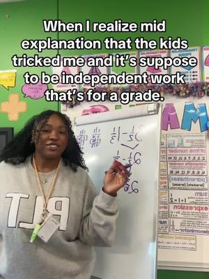 They always trick me into solving the problems for them. I hate when a kid is sitting there confused. 🥹😭😂 #teachertok #teachersoftiktok #teacherlife #teacher #elementaryteacher #elementaryteachersoftiktok #classroomgames #students #creatorsearchinsights #teachertoker #ourclassisafamily #firstyearteacher #secondgradeteacher #fifthgradeteacher #classroomsetup #classroomdecor #classroomideas #teacherhacks 