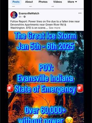 Definitely sending prayers to everyone who has been impacted by this ice storm! This definitely hit my city in a way I did not expect! #PrayersforEvansville #icestorm2025 #winter #snowday #snowstorm #snowstorm25 #snowpocolypse2025 #SouthernIndiana #snow #icestorm #winterstorm #weathertok #stormtok #snowstorm2025 #Fyp #evansvilleindiana #evansvillewatch #snowstormfires 