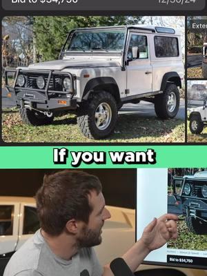 The manual coupe NAS Defender is the enthusiast’s choice! 😂 #reels #carsandbids #dougdemuro #thiscarpod #carsandbidspodcast #quirksandfeatures #carenthusiast #carenthusiasts #cars #carsofinstagram #carsoftiktok #carsontiktok #tiktok #landrover #defender #nas #nasdefender #4x4 #4wd