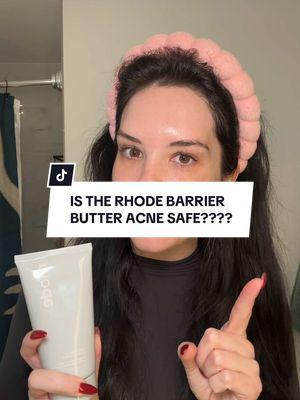 How to use the @rhode skin barrier butter in your skin cycling routine! 🫧 #acneskin #acneproneskin #acnesafe #acnesafeskincare #acnesafemoisturiser #moisturizer #rhodeskin #rhodebarrierbutter #skinbarrier #skinbarrierrepair 