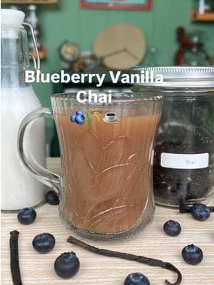 Replying to @Hotbox Hash Starting my first video of the year off right with this Blueberry Vanilla Chai 🫐🫖  it tasted like a slice of blueberry pie but with a little bit more spice! I would definitely make this again 🙌🏽 #t#teat#theteaguyt#tearecommendationsb#blueberryvanillachaiw#winterteash#hotteac#chairecipest#teatokf#fyp